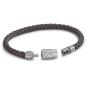 Preview: TeNo Armband DyKoN geflochtenes Leder Sicherheitsverschluss 305421
