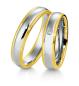 Preview: Breuning Trauringe Platin-Gelbgold 48 040610