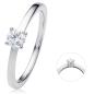 Preview: Bedra Verlobungsring 585 Weissgold RB00066.5