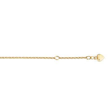 Bedra Fußkette Anker mit Herz 333 Gelbgold 014075.1-25