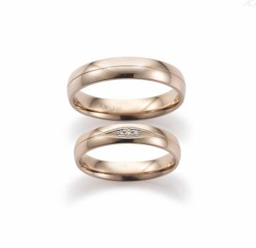 August Gerstner Haselnussgold Eheringe 4/31473/4 + 4/31473/4,5