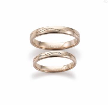 August Gerstner Haselnussgold Eheringe 4/31471/3 + 31471/3,5