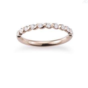 August Gerstner Haselnuss Gold Diamantring 29780/2.2