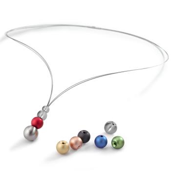 Preview: TeNo Schmuckset GLOBE, V-Collier 3-rhg. 585248