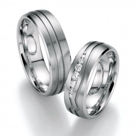 Nowotny-Collection Ruesch Trauringe Weissgold 02/40310-065