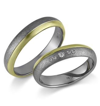 Saint Maurice Partnerringe Tantal 4809516 + 4809515