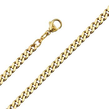 Preview: Bedra Panzer flach 4,70 mm 585 Gelbgold 11141.2-19