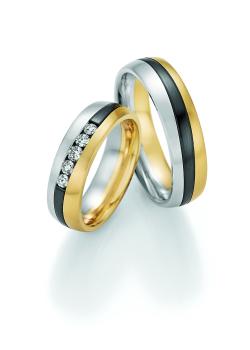 Nowotny-Collection Ruesch Partnerringe Zirkonium 14/10090 + 14/10100