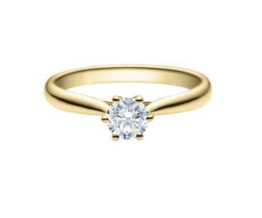 Rubin Verlobungsring Solitaire Gelbgold 0,08 ct.18007