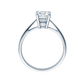 Rubin Verlobungsring Solitaire Weissgold 0,08 ct.18010