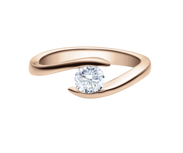 Rubin Verlobungsring Solitaire Rotgold 0,08 ct. 18015