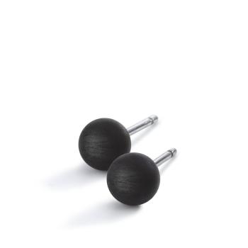 TeNo Ohrstecker Edelstahl, Carbon Ø6 mm 26074/002/000/1N60