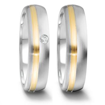 TeNo Partnerringe Edelstahl Gold 306466 + 306467