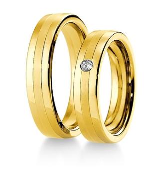 Breuning Trauringe Weiss-Rotgold 48/036100