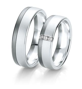 Breuning Trauringe Weissgold-Graugold DR 061370