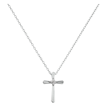 925 Silber Collier mit Kreuz 5-208775-001