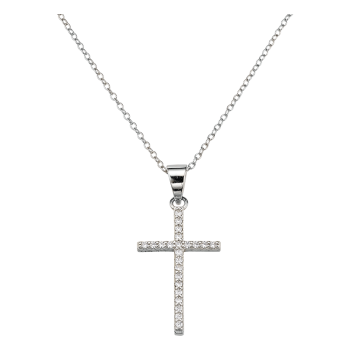 925 Silber Collier mit Kreuz 5-208778-001