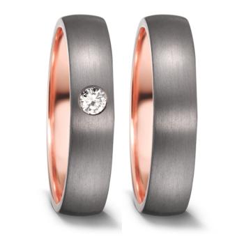 TeNo Partnerringe Tantal Rosegold 582701 + 582702