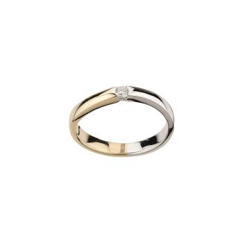 Engelkemper Damenring 590 Weiss-Gelbgold 6-211810-001