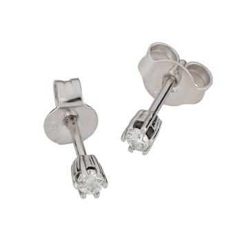 Engelkemper Solitaire Stecker 585 Weissgold 6-211943-001