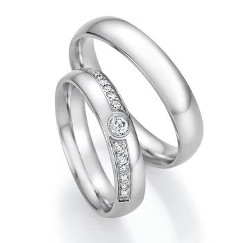 Nowotny-Collection Ruesch Trauringe Weissgold 66/60130-045