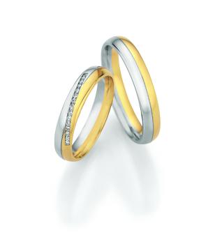 Nowotny-Collection Ruesch Trauringe Gelbgold-Weissgold 66/73130