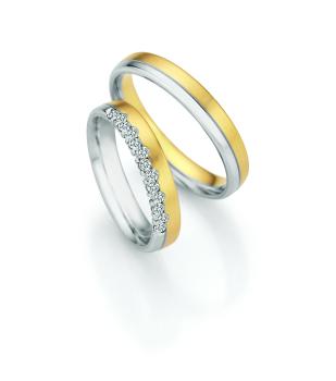 Nowotny-Collection Ruesch Trauringe Gelbgold-Weissgold 66/74030
