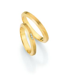 Nowotny-Collection Ruesch Trauringe Gelbgold 66/81090 + 66/81100