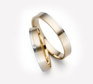 Holzhauser Trauringe günstig 333 Weiss-Gelbgold 82470