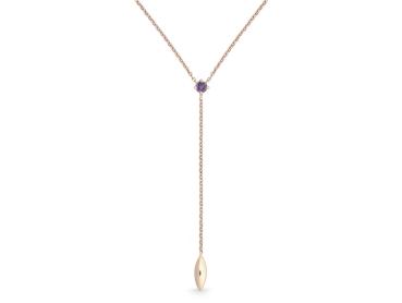 Preview: Quinn Halskette 585 Weissgold Ametyst 627133933