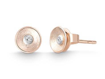 Quinn Ohrringe 750 Rosegold Brillanten 8364509