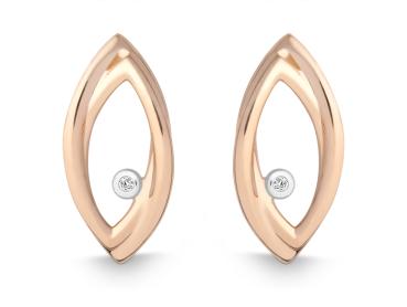 Quinn Ohrringe 750 Rosegold Brillanten 8365209