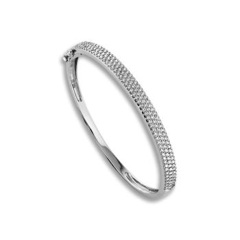 Bedra Armreif Zirkonia 925 Silber rhodiniert ARZ00012.14