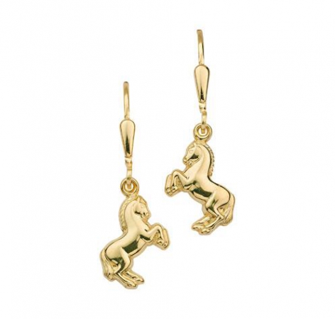 Ohrschmuck Ohrboutons Pferde 333 Gold BOH300309