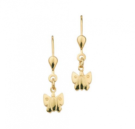 Ohrschmuck Ohrboutons Schmetterling 333 Gold BOH300317