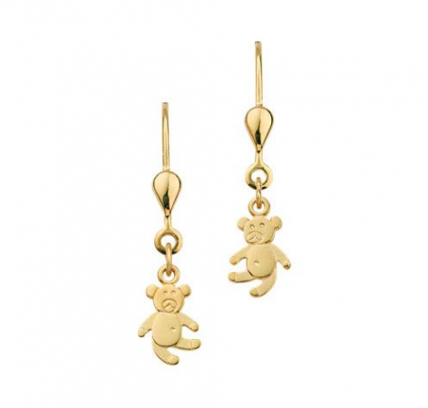 Ohrschmuck Ohrhänger Teddybär 333 Gold BOH302402