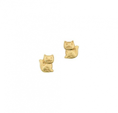 Ohrschmuck Ohrstecker Katzen 333 Gold BOS300325