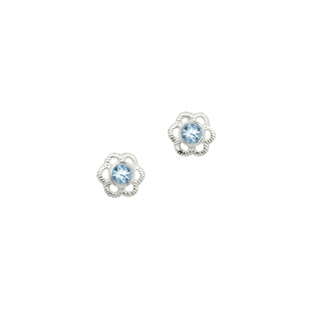 CEM Ohrschmuck Ohrstecker mit blauem Zirkonia BOS904505