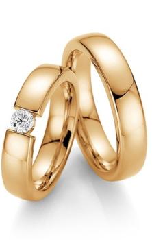 Preview: Fischer Trauringe Gelbgold Massiv 06 05078/039