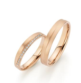 Fischer Trauringe Strahlenband 585 Caramelgold 387879/035