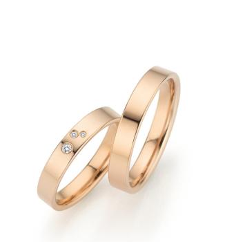 Fischer Trauringe Caramelgold STERNENGLÜCK 38 97044/040 + 6 97044/040