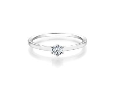 Collection Ruesch Solitaire Ring Weissgold 60/36200