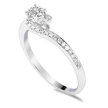 Simon & Söhne Verlobungsring Brillant 0,18 ct. D06-W05