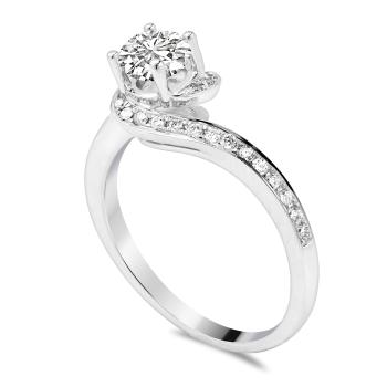 Simon & Söhne Verlobungsring Brillant 0,18 ct. D06-W05