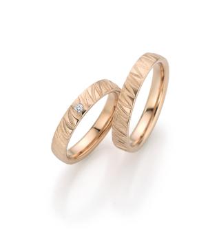 Fischer Trauringe Caramelgold 6 7865/040 + 38 7865/040