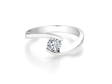 COLLECTION RUESCH SOLITAIRE RING WEISSGOLD 60/60500