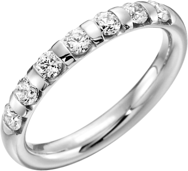 Rubin Memoire Ring Verlobungsring Weissgold MEM03