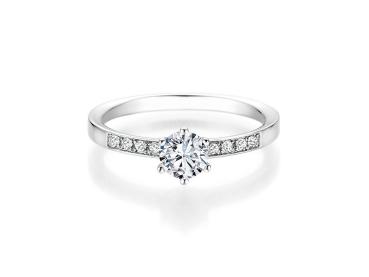COLLECTION RUESCH SOLITAIRE RING WEISSGOLD 60/46500
