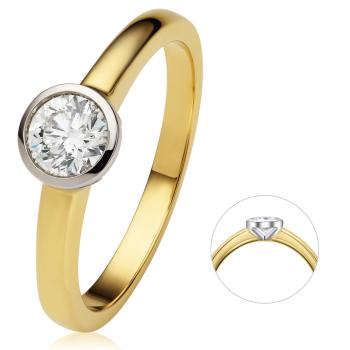 Bedra Solitaire Diamant 0,50 ct 585 Gelbgold-Weissgold RB00159.22