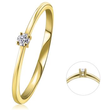 Bedra Verlobungsring/Solitaire Ring Brillant Gelbgold RB00176.2